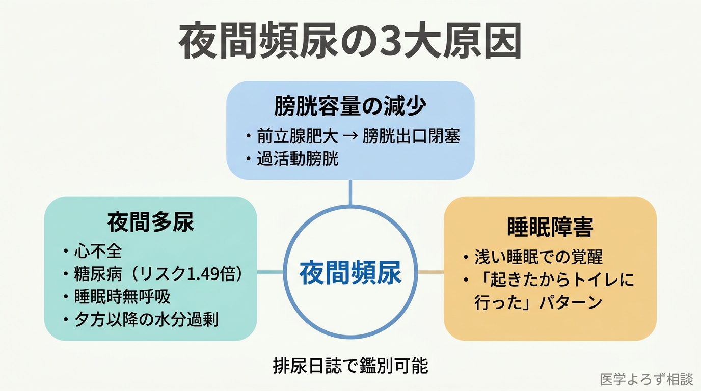 夜間頻尿の多因子性——BPHだけではない原因
