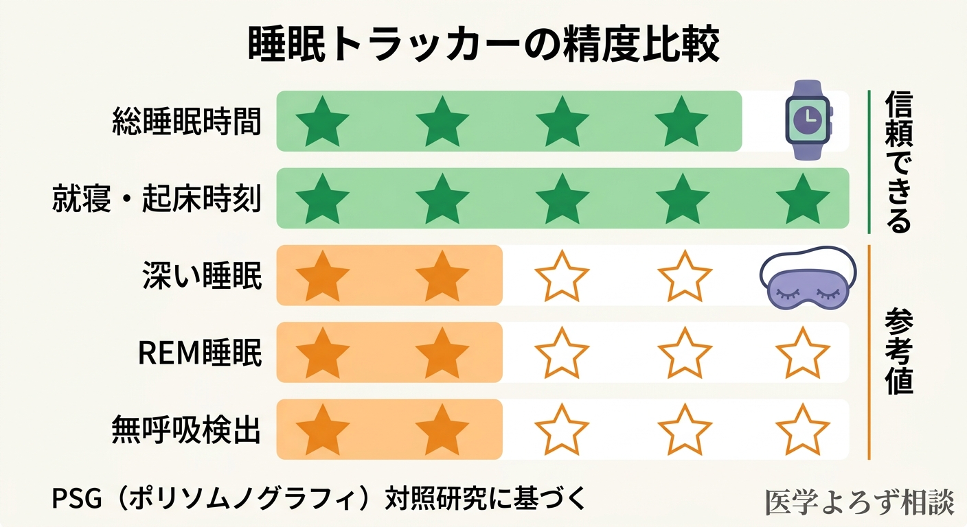 睡眠トラッカーの精度比較